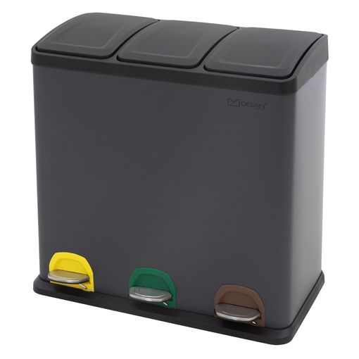 TATAY Cubik - Cubo de Basura 23L con Apertura a Pedal. Deco Home