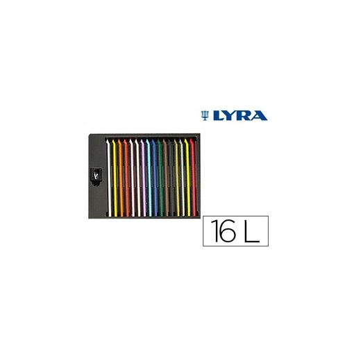 Lapices De Colores Lyra Color Stripe -caja De 16 Colores +afilaminas