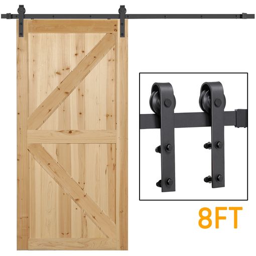 Herraje para Puerta Corredera 244cm Kit de Hardware Puerta de