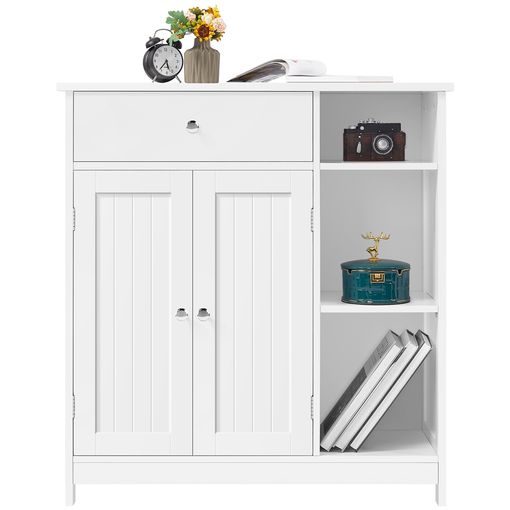 Mueble Auxiliar Baño Blanco 4 Cajones