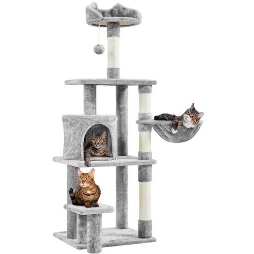 Edipets, Rascador para Gatos, Arbol Gato, 3 Niveles, 56x120x58cm