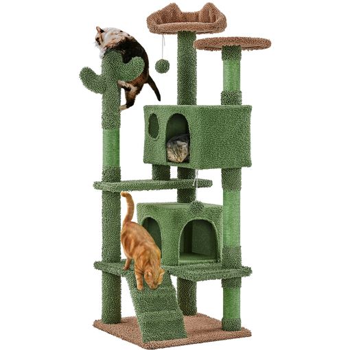 Edipets, Rascador para Gatos, Arbol Gato, 3 Niveles, 56x120x58cm