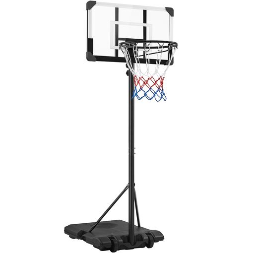 Giantex - Sistema de canasta de baloncesto, altura ajustable, para interior  o exterior, aro de red con ruedas