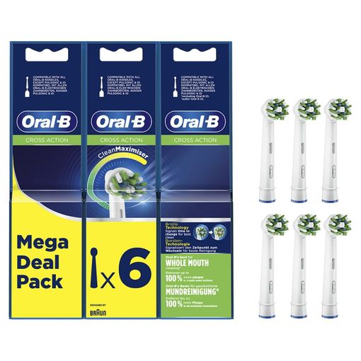 Cabezal Oral-b Eb 50-6 Cross Action Pack 6 Uds con Ofertas en Carrefour