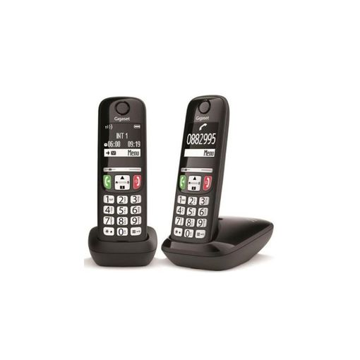 Gigaset Telefono Inalambrico A270 Duo Black