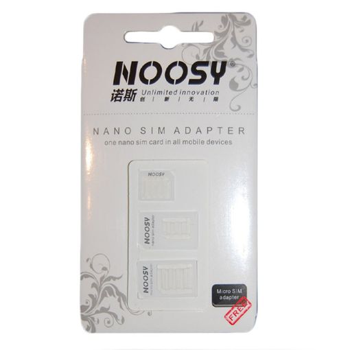 Adaptador de tarjeta nanoSIM microSIM y SIM para movil Negro