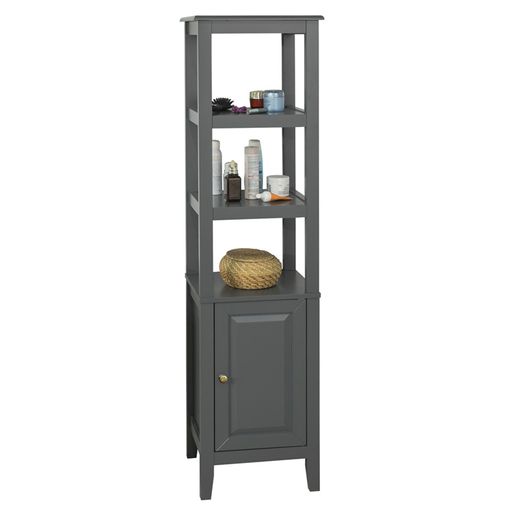 Mueble Columna De Baño, Armario Para Baño Alto,estanterías De Baño-2  Puertas Y 1 Cajón H 180 Cm Bzr34-w Sobuy Es con Ofertas en Carrefour