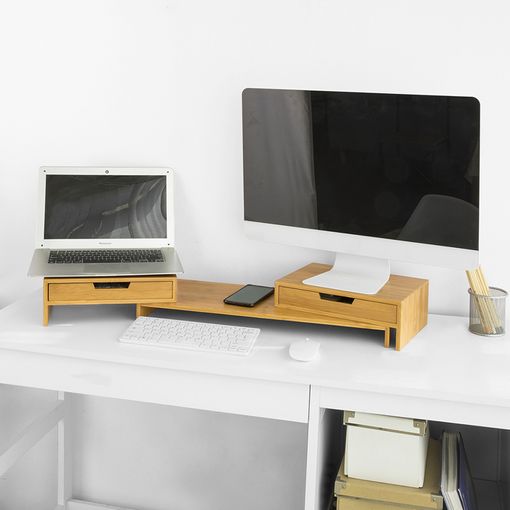SIGFINN soporte monitor, altura fija, blanco - IKEA