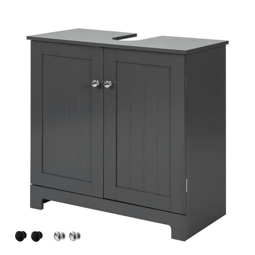 Sobuy Bzr39-w Armario Con Pie Mueble Auxiliar Para Baño Armario De Baño Con  1 Puerta Y 3 Estantes Blanco 48x24x96 Cm Es con Ofertas en Carrefour