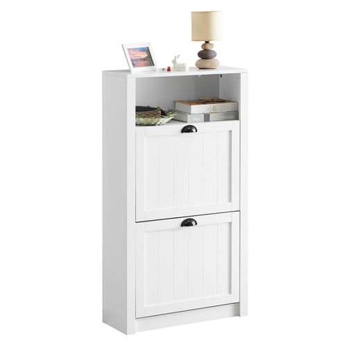 Zapatero Pasillo Blanco Brillo 4 Puertas Armario Mueble Estrecho 98x17 con  Ofertas en Carrefour