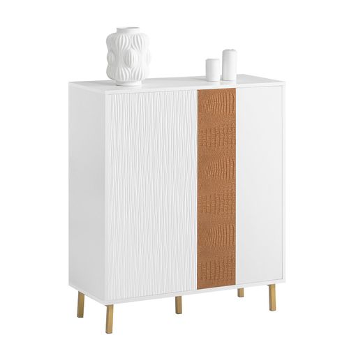 Sobuy Fsb70-w Aparador Entrada Recibidor Buffet Para Salón Con 2 Puertas Y  Baldas Ajustables 80 X 34 X 95 Cm Blanco Es con Ofertas en Carrefour