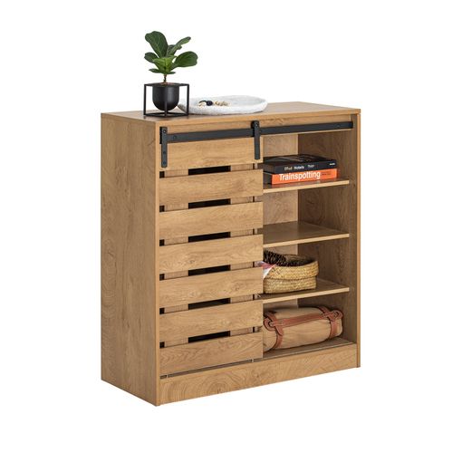 Mueble Entrada Recibidor Aparador Cocina Con 2 Cajones Y 2 Puertas 80 X 34  X 80 Cm con Ofertas en Carrefour