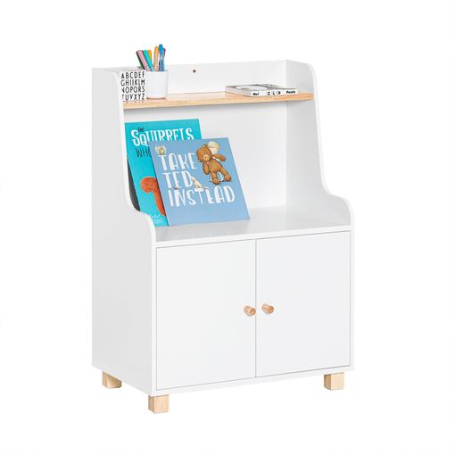 Estantería Infantil Organizador De Juguetes Multifuncional Con 1 Gancho Y 5  Compartimientos Con Forma De Elefante Blanco 110 X 25 X 60 Cm Kmb62-w Sobuy  Es con Ofertas en Carrefour