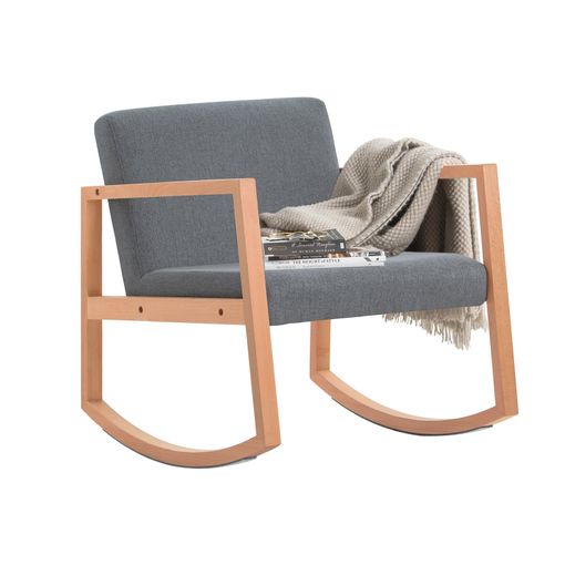 Silla Mecedora Sillón Balancín Relax Con Asiento Acolchado Reposabrazos  Para Salón Dormitorio 66 X 75 X 73 Cm Fst93-hg Sobuy Es con Ofertas en  Carrefour