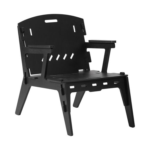 Silla Plegable CARREFOUR HOME 44x45,7x79 cm - Negra