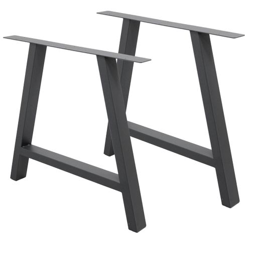 2x Conjunto De Patas De Mesa Industriales 80 X 72 Cm Gris Ecd Germany con  Ofertas en Carrefour