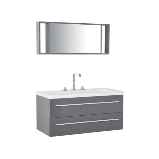 Mueble De Baño Al Suelo Con Lavabo Cerámico, 3 Cajones Con Cierre  Amortiguado Y Organizador, 70 Cm Blanco Brillo - Tirador Cromo Brillo con  Ofertas en Carrefour