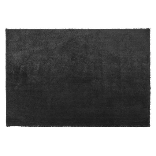 Alfombra Negra 140 X 200 Cm Poliéster Hecho A Mano Pelo Largo Evren - Negro  con Ofertas en Carrefour