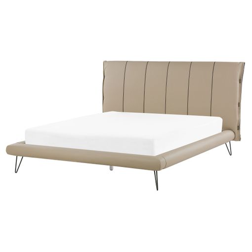 CAMA MODERNA TAPIZADA CON PATAS METÁLICAS - Stylo Home