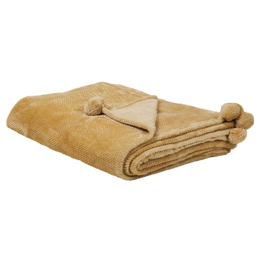 Manta Lisa Para Cama Micro Coral Color Beige Para Cama De 135 / 150 Cm con  Ofertas en Carrefour