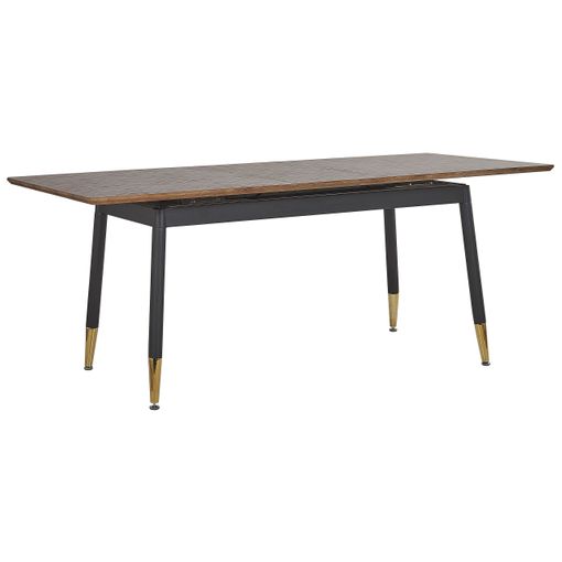 Mesa De Comedor Extensible Negra/dorada 160/200x80 Cm California con  Ofertas en Carrefour