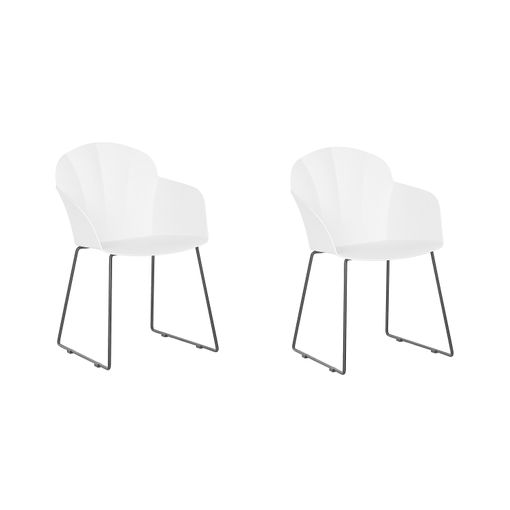 2pcs Sillas De Comedor Para Cocina Max Carga 120kg Blanco con Ofertas en  Carrefour