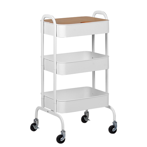 Carrito De Cocina Blanco Lucca con Ofertas en Carrefour