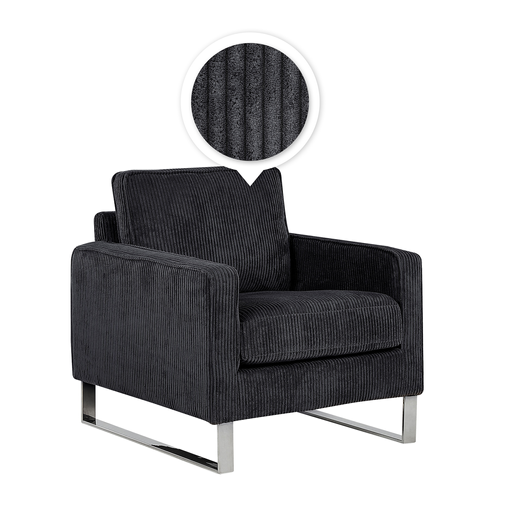 Sillón De Pana Negro Vind