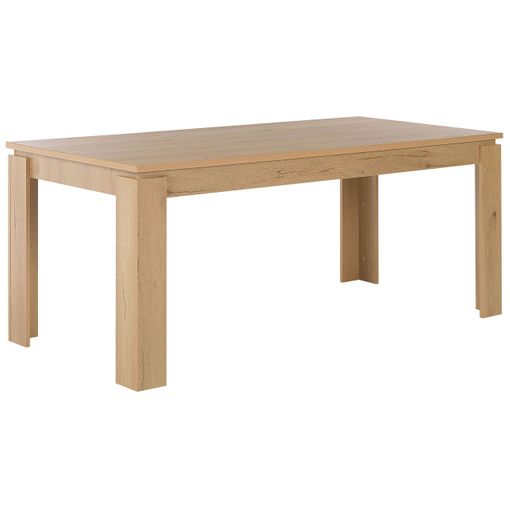 Mesa de comedor blanco/madera clara 120 x 80 cm NEWBERRY 