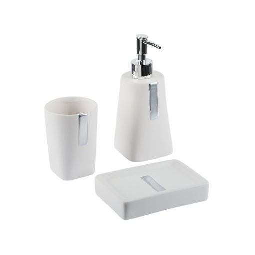 Conjunto De Accesorios De Baño De Dolomita Beige Dispensador