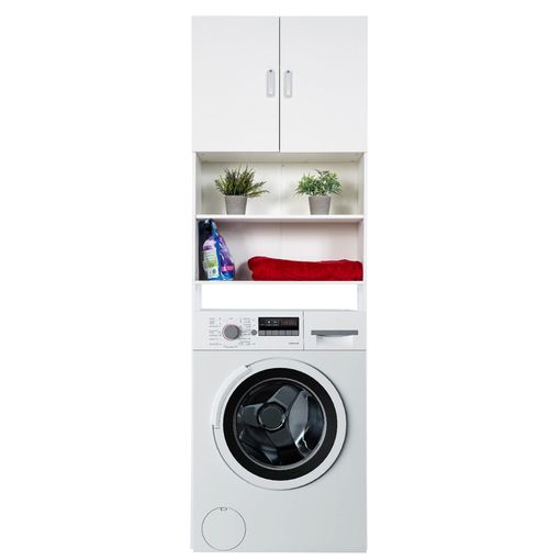 Mueble para lavadora con estante deslizante en color Mud Al.105x71x65cm