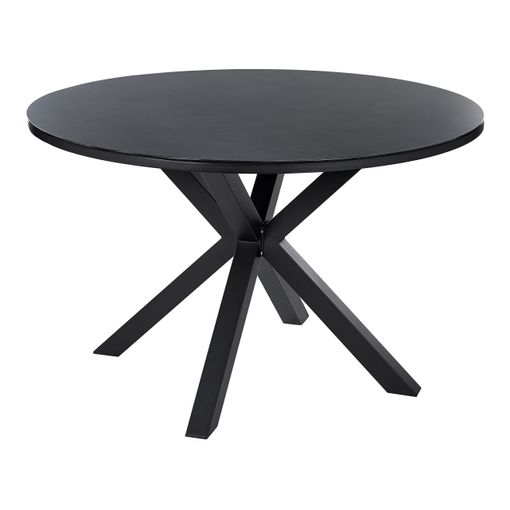 Mesa Redonda De Jardín De Cerámica Metal Ø60x71 Cm-outsunny. Negro con  Ofertas en Carrefour