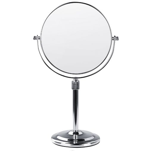 Espejo De Maquillaje De Metal Plateado 20 Cm Tocador Doble Cara Aumento  Aveyron - Plateado con Ofertas en Carrefour