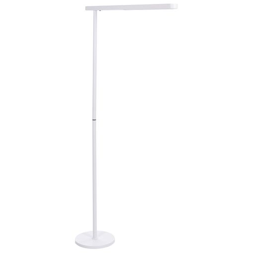 Lámpara De Pie Led De Metal Blanco 186 Cm Altura Interruptor Oficina  Perseus - Blanco con Ofertas en Carrefour