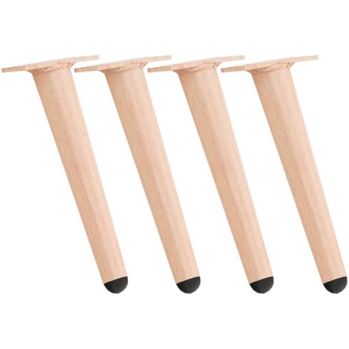  Patas de madera para muebles de 5 pulgadas – Juego de