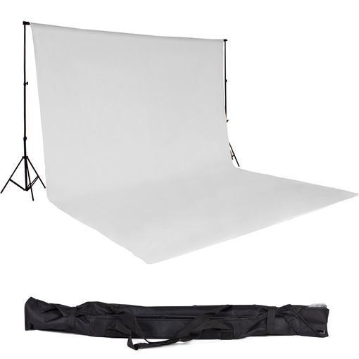 Sistema De Soporte De Telón Fondo Fotográfico 600x300 Cm Blanco Vidaxl con  Ofertas en Carrefour