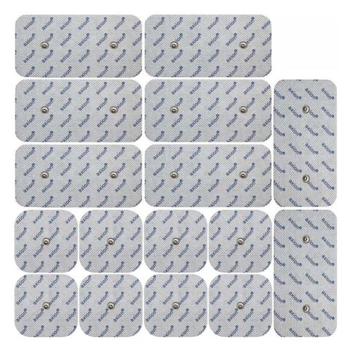 16 Electrodos Para Compex Tens Ems (8*100x50mm + 8*50x50mm). Almohadillas  Conexión Botón con Ofertas en Carrefour