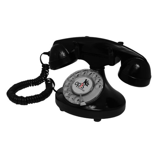 Teléfono Fijo Vintage Teléfono Fijo con Cable de Marcación con