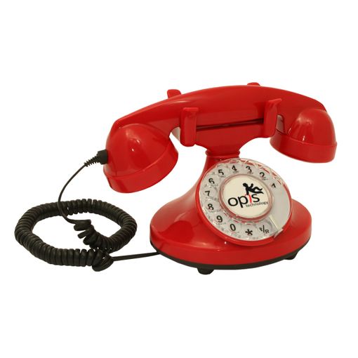 Teléfono Fijo Retro Funkyfon Cable Rojo con Ofertas en Carrefour