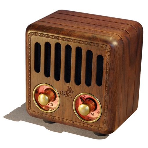 Radio 2 – Altavoz Bluetooth/fm En Madera De Nogal