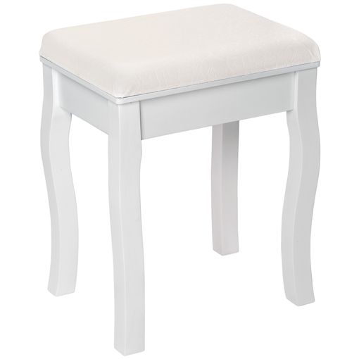 Taburete De Tocador Madera Contrachapada Blanco 70x35x45 Cm Vidaxl con  Ofertas en Carrefour