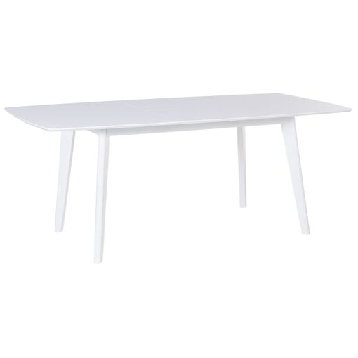 Mesa comedor extensible en blanco roble LUCAS - Momma Home