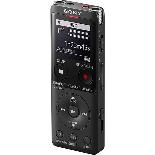 Sony Icdux570 Negra Grabadora De Voz Digital Oled 4gb Pcm Mp3 + Bolsa De Tr Icdux570 Black