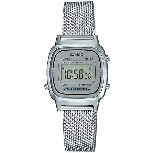 Reloj De Pulsera Casio A-178 Digital Para Unisex Color Plateado