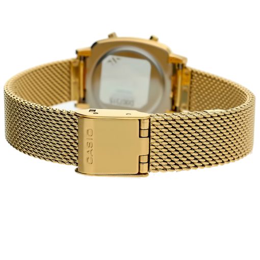 Reloj De Pulsera Casio La-670 Digital Para Mujer Color Dorado Correa Acero  Inoxidable Dorado