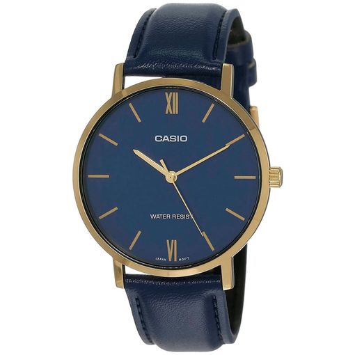 Reloj De Pulsera Casio Analógico Para Hombre Color Azul Correa