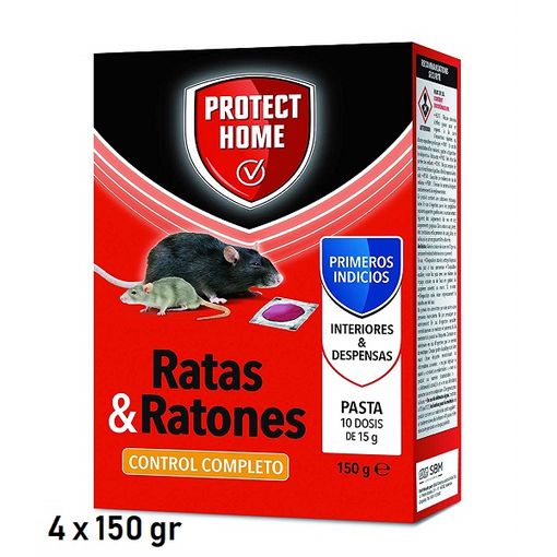 En general Supervisar Sala Protect Home Pasta, Veneno Para Ratas Y Ratones En Cebo Fresco (brodifacum)  - Pack 4 X 150 Gr con Ofertas en Carrefour | Ofertas Carrefour Online