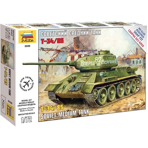 Reportero Muñeco de peluche Teoría de la relatividad Zvezda 5039 - Maqueta Tanque Soviético T-34/85. Escala 1/72 con Ofertas en  Carrefour | Ofertas Carrefour Online