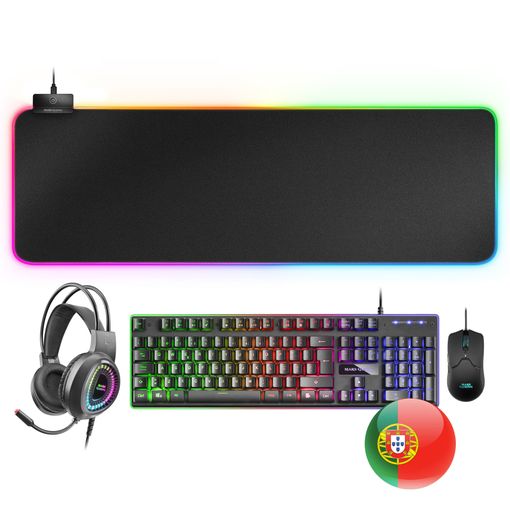 Mars Gaming Mcprgb2fr, Combo Teclado, Ratón, Alfombrilla Xxl Y Cascos,  Idioma Francés con Ofertas en Carrefour