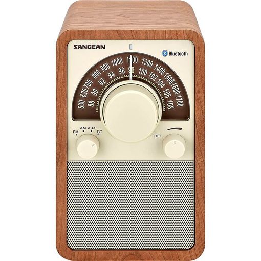 Sangean Wr-7 Verde Radio Analógica Sobremesa Fm Bluetooth Batería